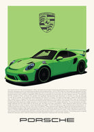 Handla Kanva "Porsche 911 GT3 RS" Poster online | Smidigt och enkelt på nätet - Merchsweden |