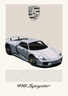 Handla Kanva "Porsche 918 Spyder" Poster online | Smidigt och enkelt på nätet - Merchsweden |