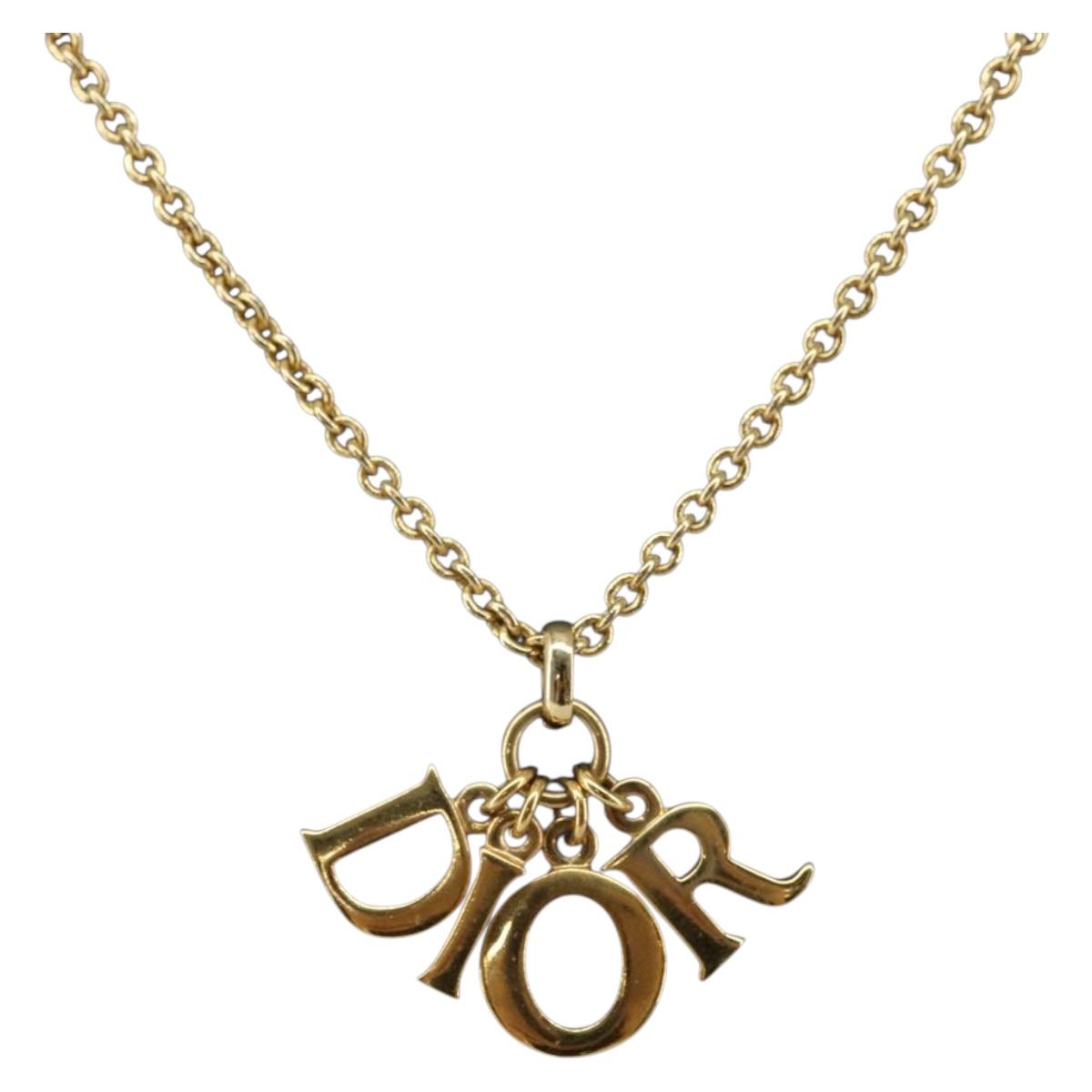 Necklace metal Gold Tone