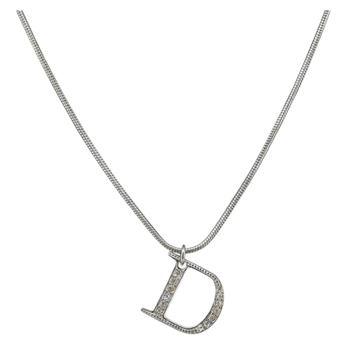 アクセサリー Dior Silver necklace used Christian Dior Christian Dior Necklace metal Silver - Merchsweden