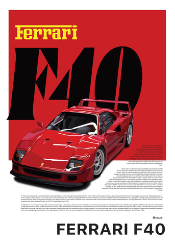 Ferrari F40 juliste