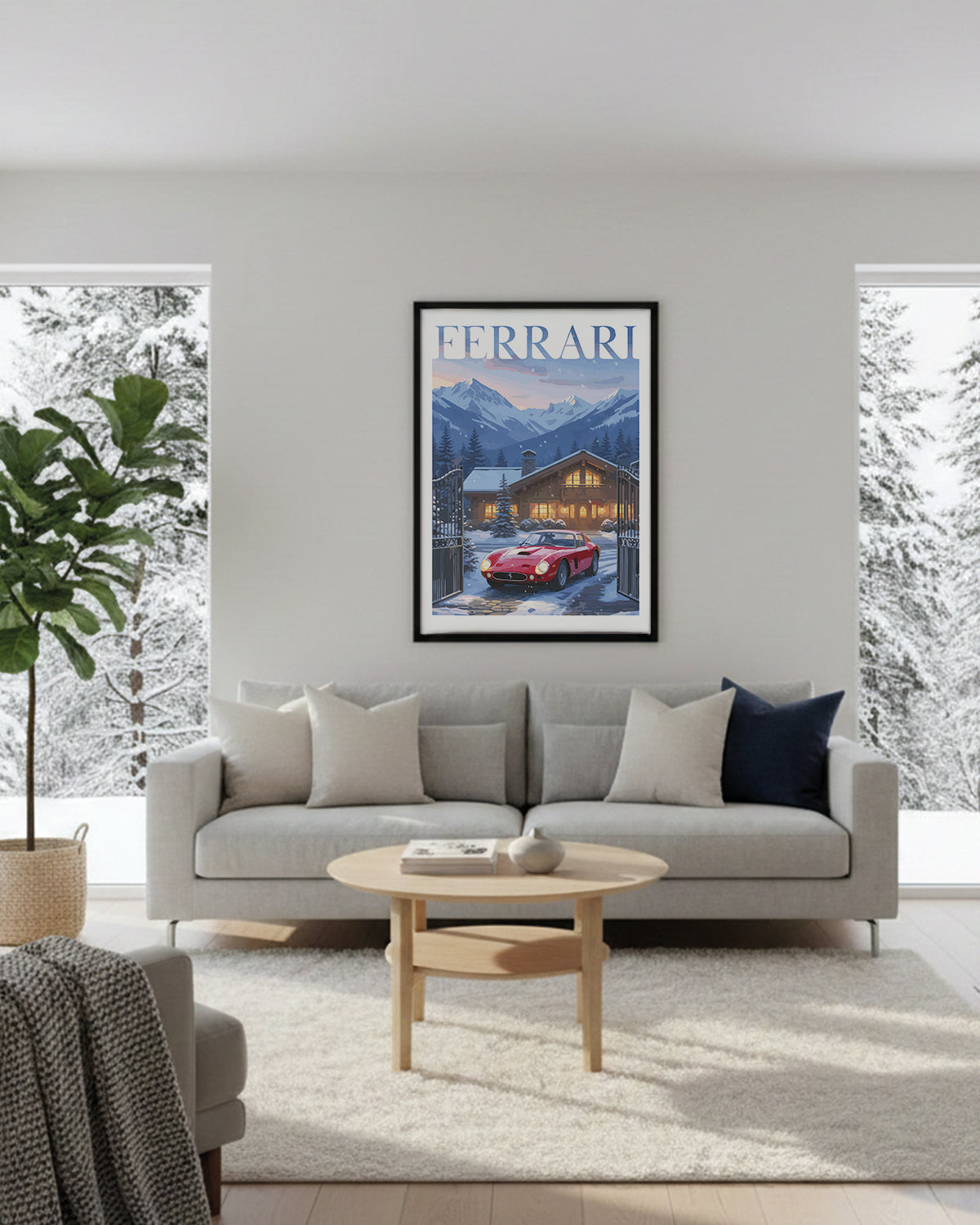 "Winter Ferrari No.1" Poster