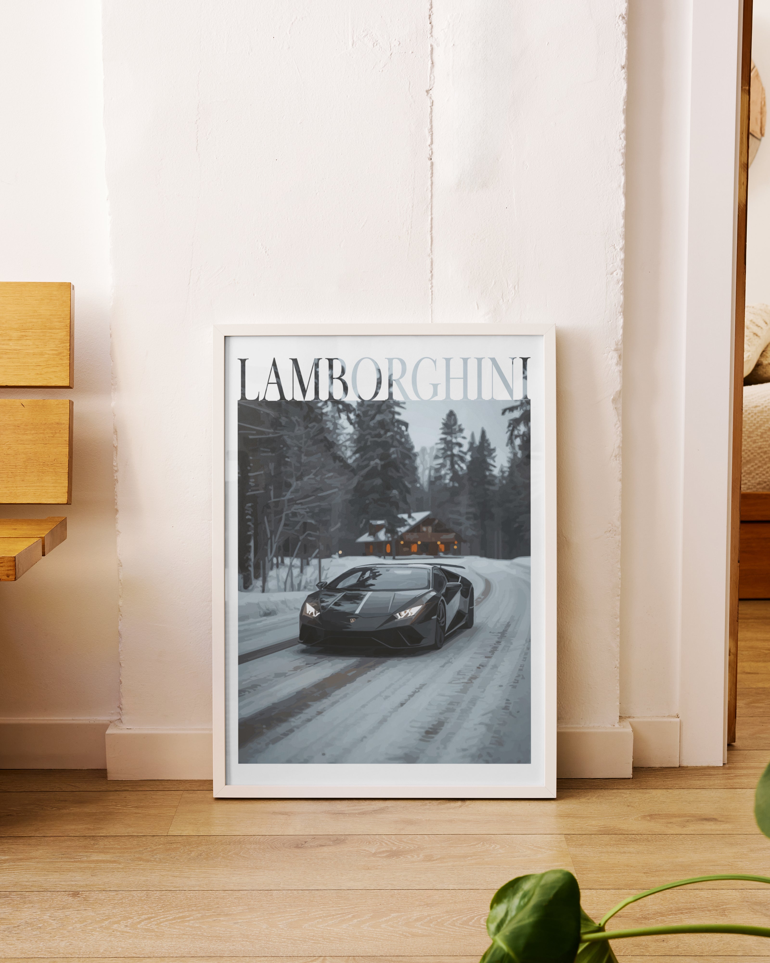 "Winter Lamborghini No.2" Poster