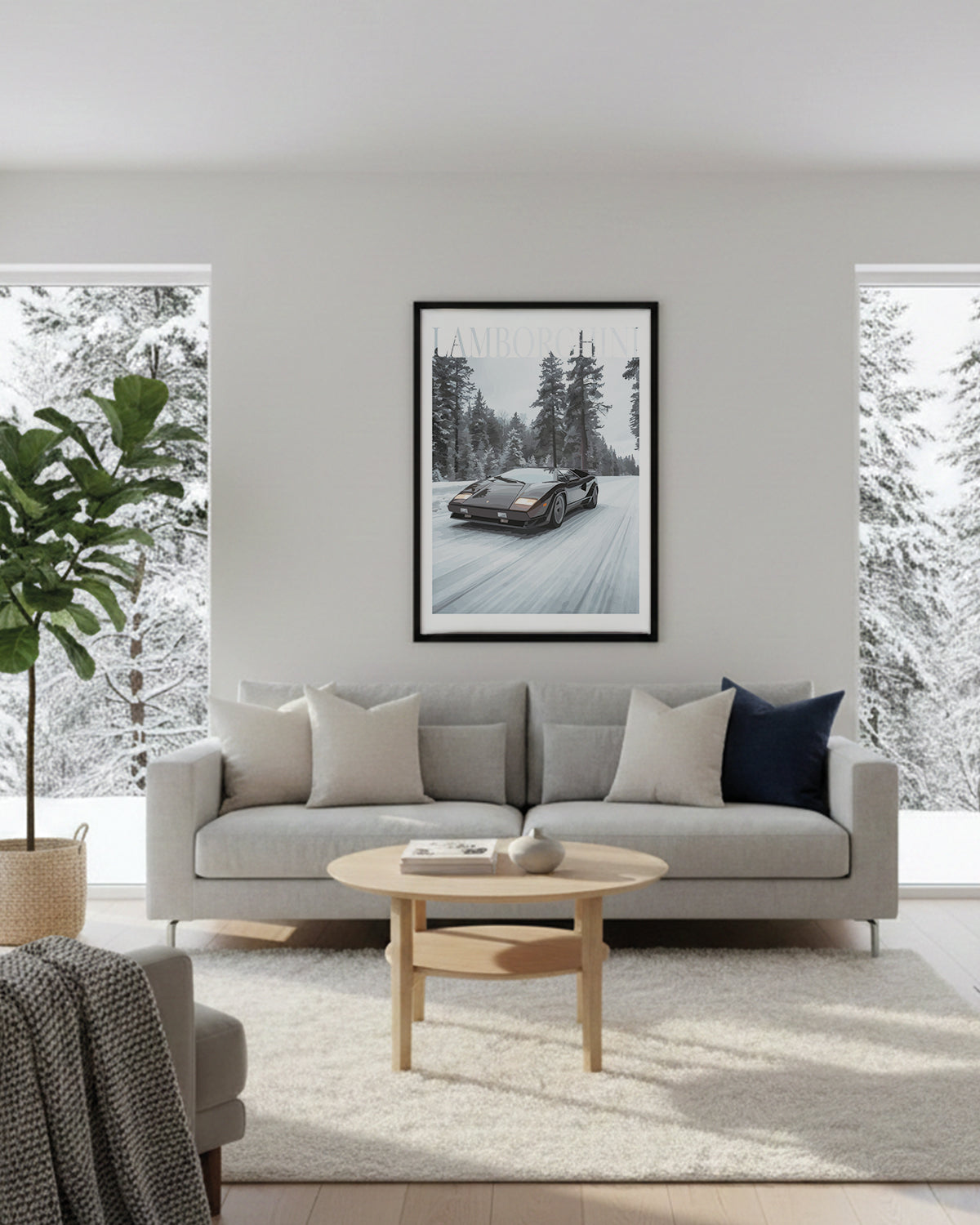 "Winter Lamborghini No.3" Poster