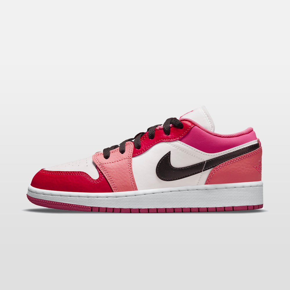 Nike Jordan 1 "Pink Red" Low (GS) - Jordan 1 | Trendiga kläder & skor - Merchsweden |
