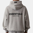 Fear of God Essentials "Dark Oatmeal" Hoodie (FW22) - Hoodie | Trendiga kläder & skor - Merchsweden |
