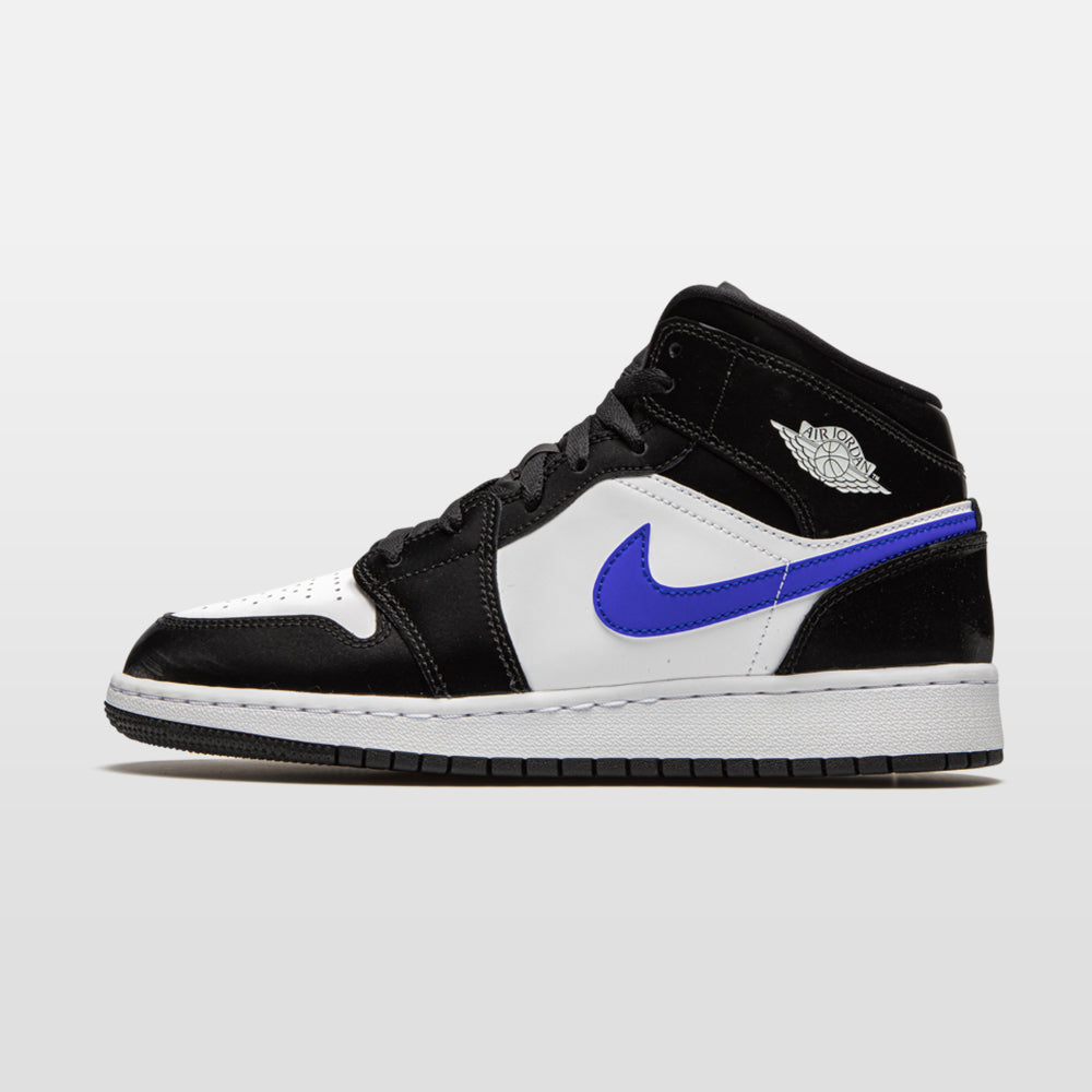Nike Jordan 1 "Black Racer Blue" Mid (GS) - Jordan 1 | Trendiga kläder & skor - Merchsweden |